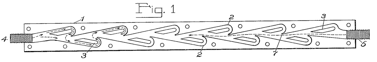 Tesla valve cross section